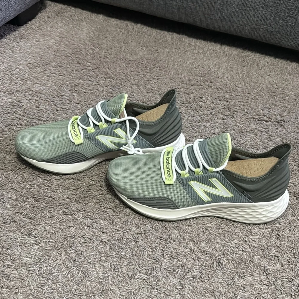 FIGS | New Balance ROAV Green and Lime Sneakers woman’s size 8 men 6.5